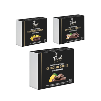 Thnot chocolate-coated candied fruit