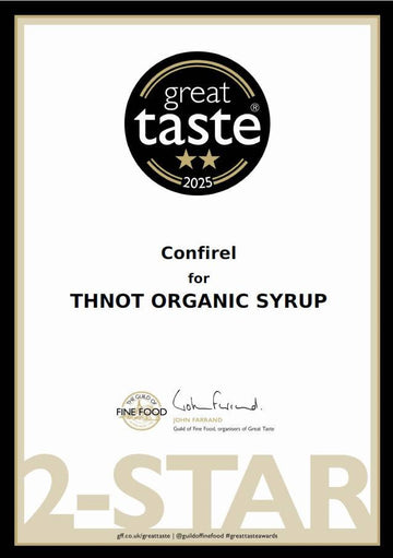 Great Taste Awards 2025, 2-star, for Thnot Organic Syrup